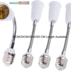 LED Light Bulb Lamp Holder Flexible Extension Movable  Adapter Converter  BASE E27 TO E27