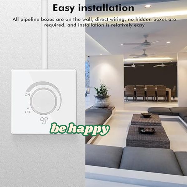 wall Surface mounted Gang Switch with Multi Socket , Fan Dimmer 500watt, Long Lusting with PVC Back Part with back box; with 2 Guarantee - Image 2