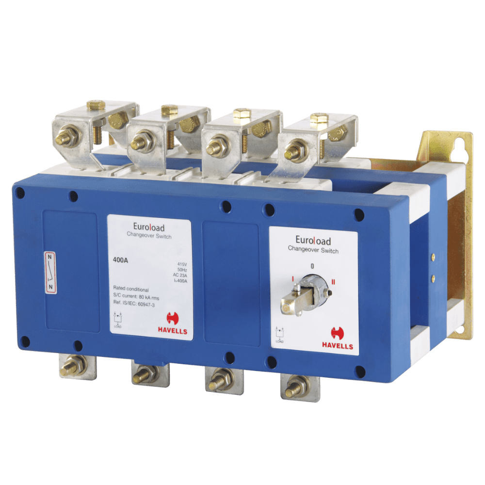 HAVELLS EURO LOAD ON LOAD CHANGE OVER SWITCH WITH ENCLOSUE 3P+1 N(4 POLE),63/100/160/200amps - Image 5